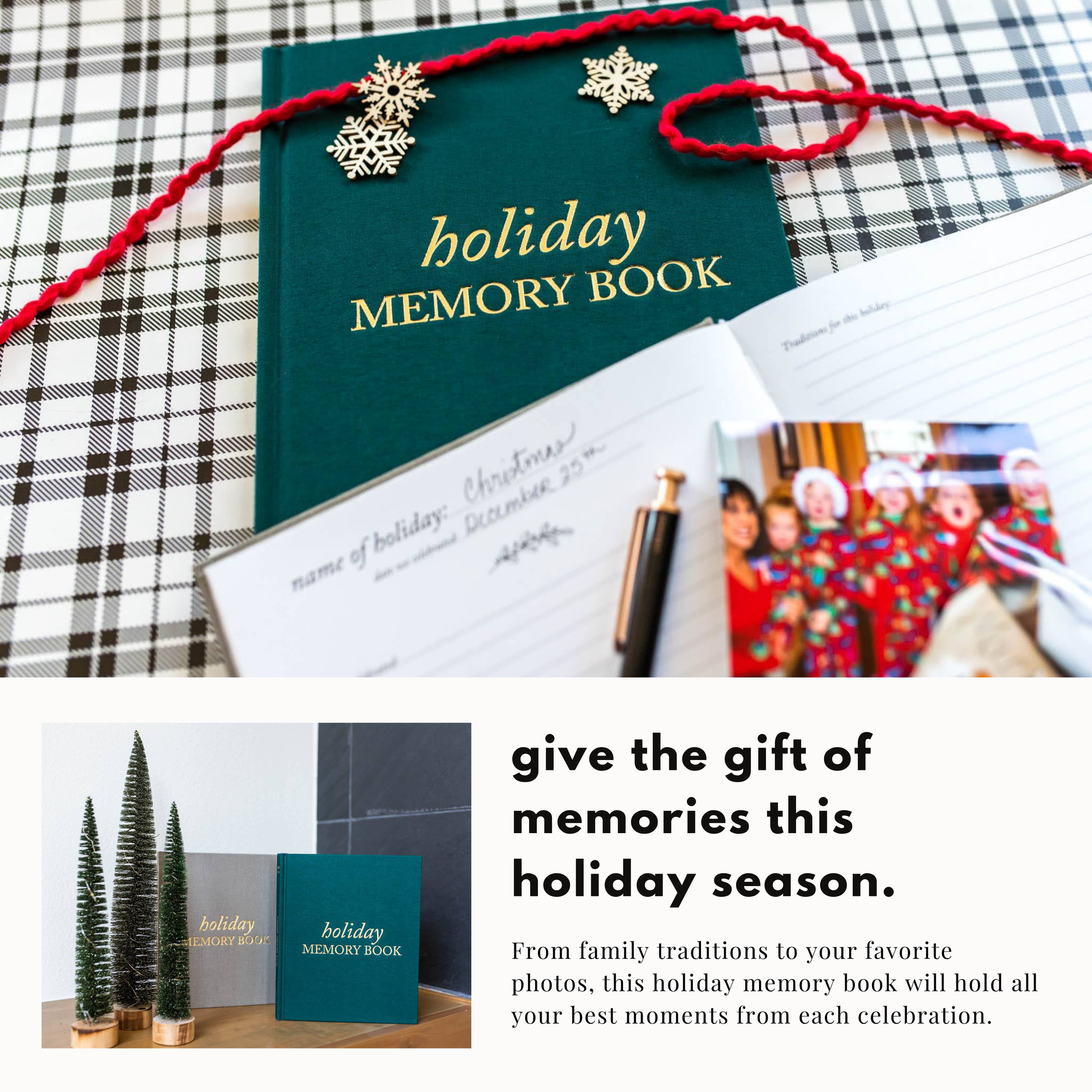 Holiday Memory Book &amp; Family Keepsake