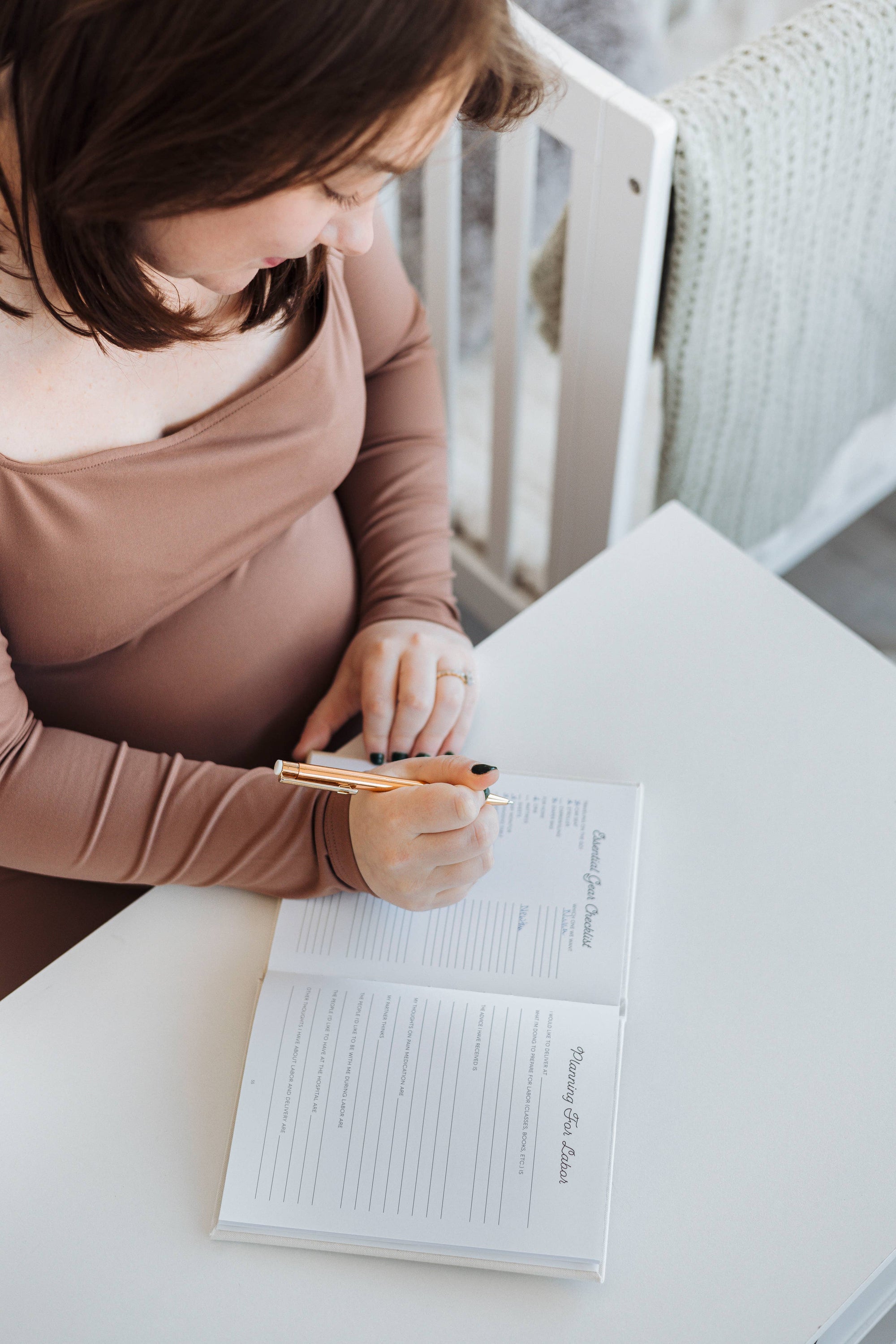 Linen Pregnancy Journal