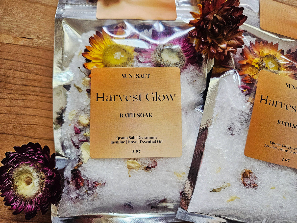 Harvest Glow Bath Soak - Fall Edition - Single Use 4 oz