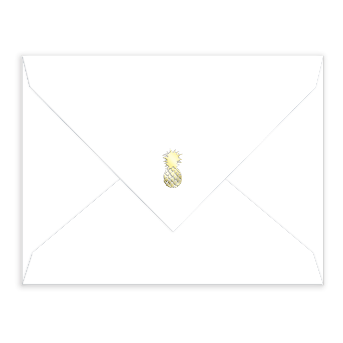 Elegant Boxed Thank You Note Cards Pineapple