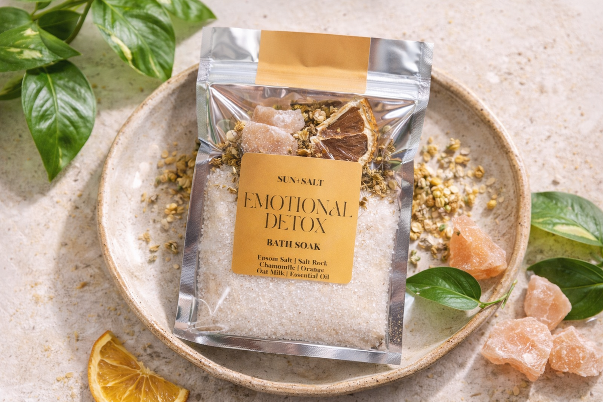 Emotional Detox Bath Salt Soak - Fall Edition - Single Use 4 oz