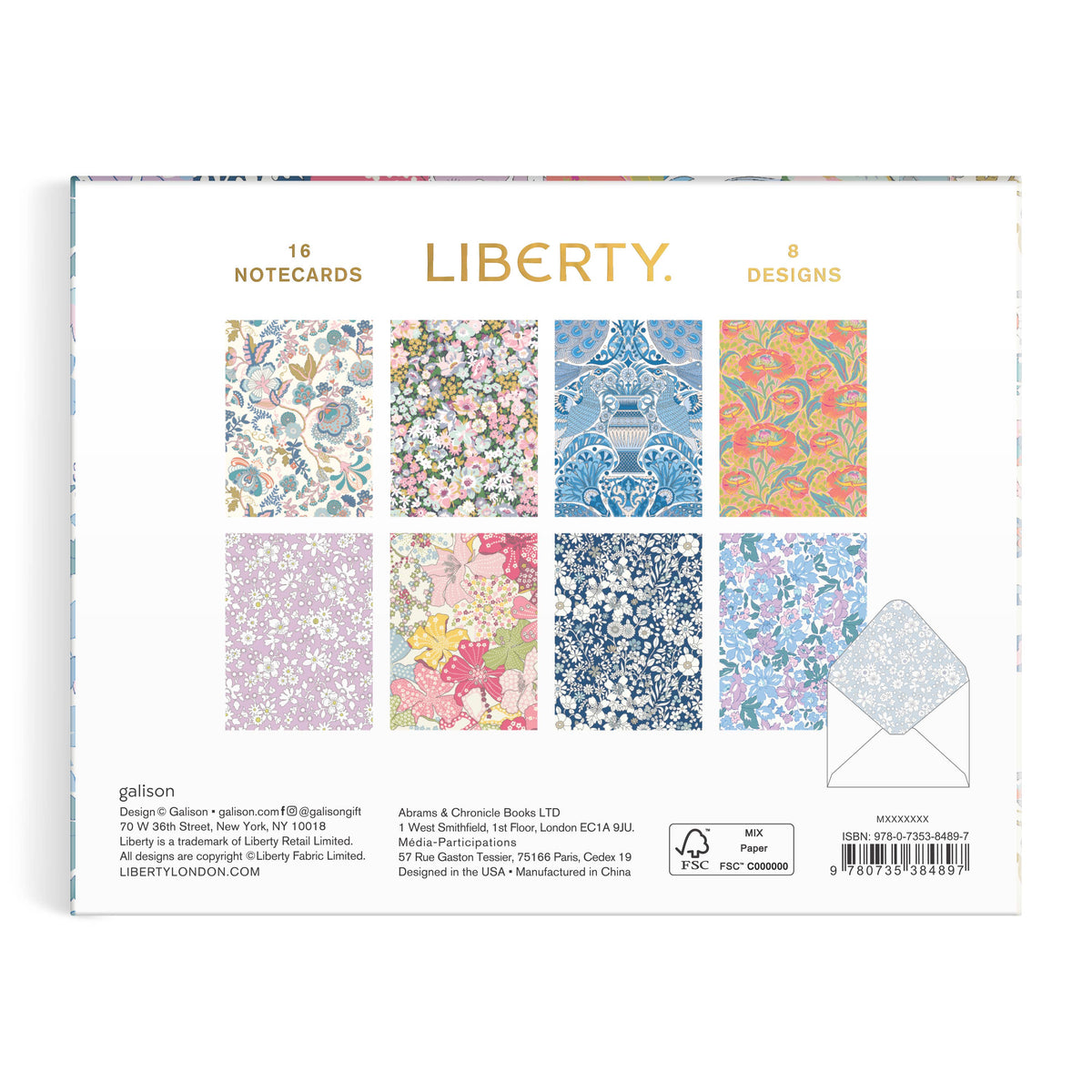 Liberty Floral Greeting Assortment Notecard Set Volume 2