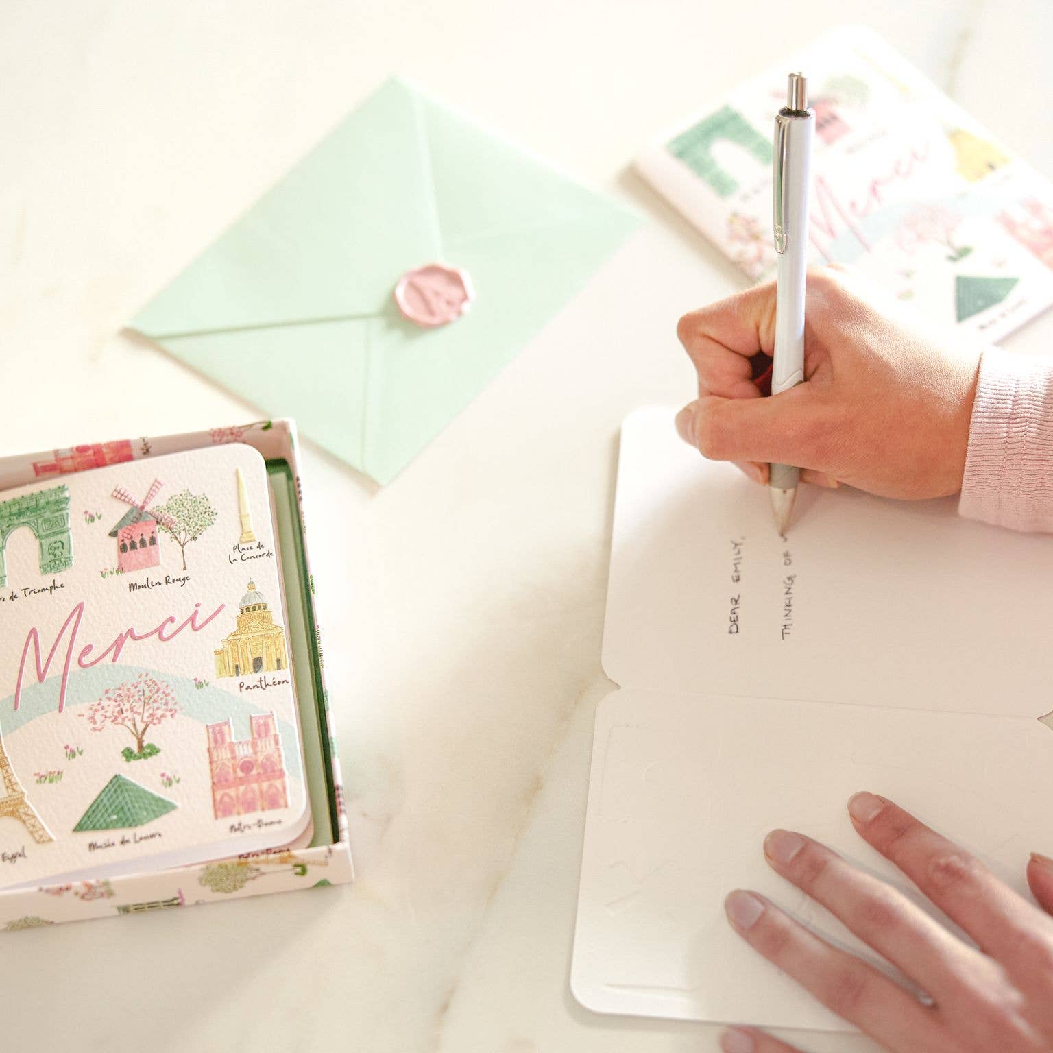 Sights of Paris Studio Note Cards with Matching Wax Seals