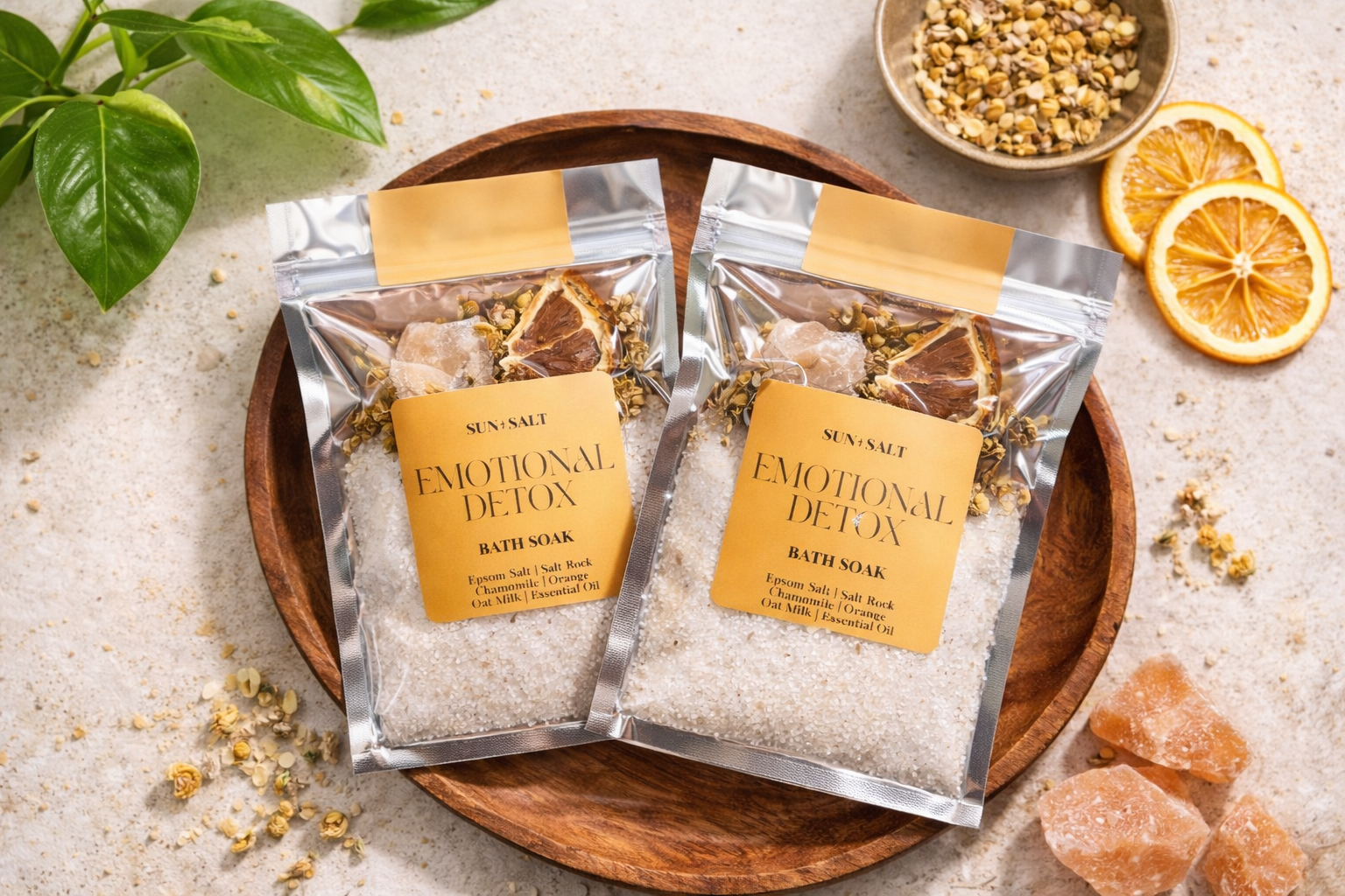 Emotional Detox Bath Salt Soak - Fall Edition - Single Use 4 oz