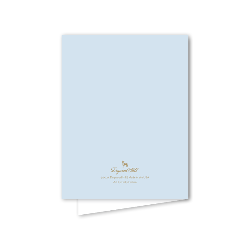 Garden of Sharon Blue Menorah: Single Card