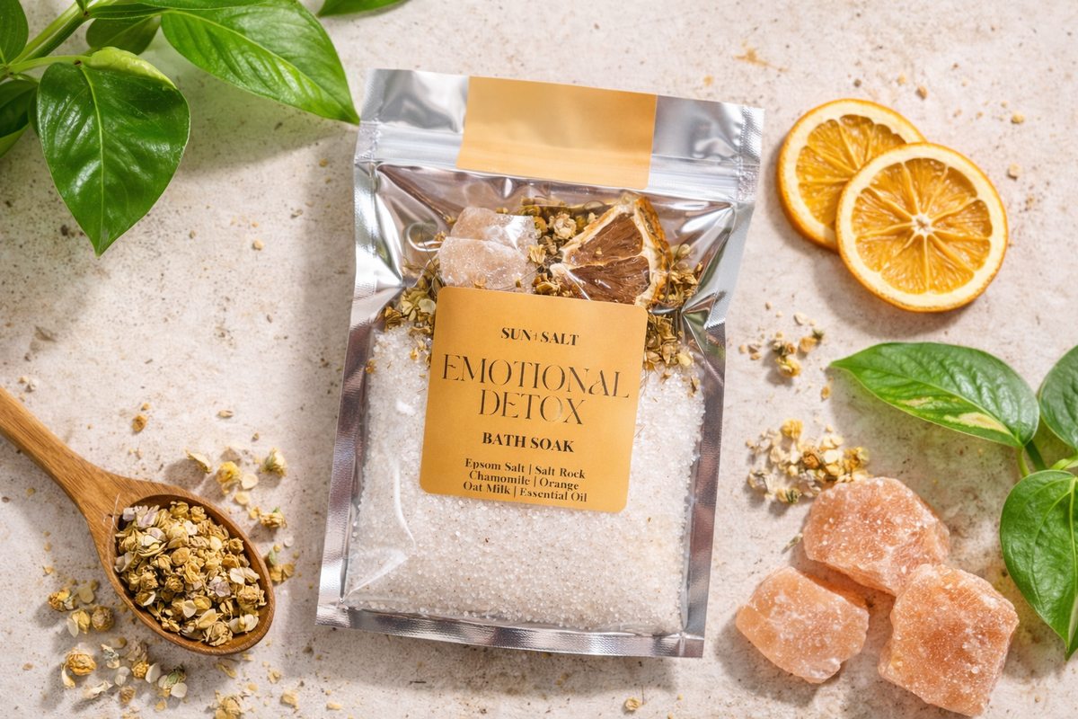 Emotional Detox Bath Salt Soak - Fall Edition - Single Use 4 oz