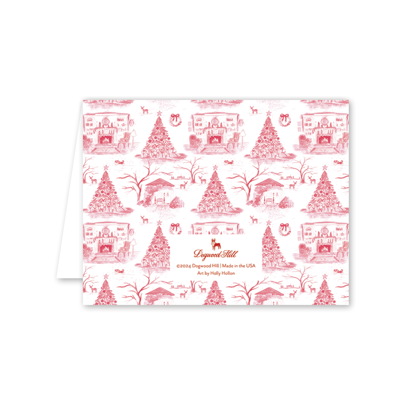Christmas Toile Red: Single Card
