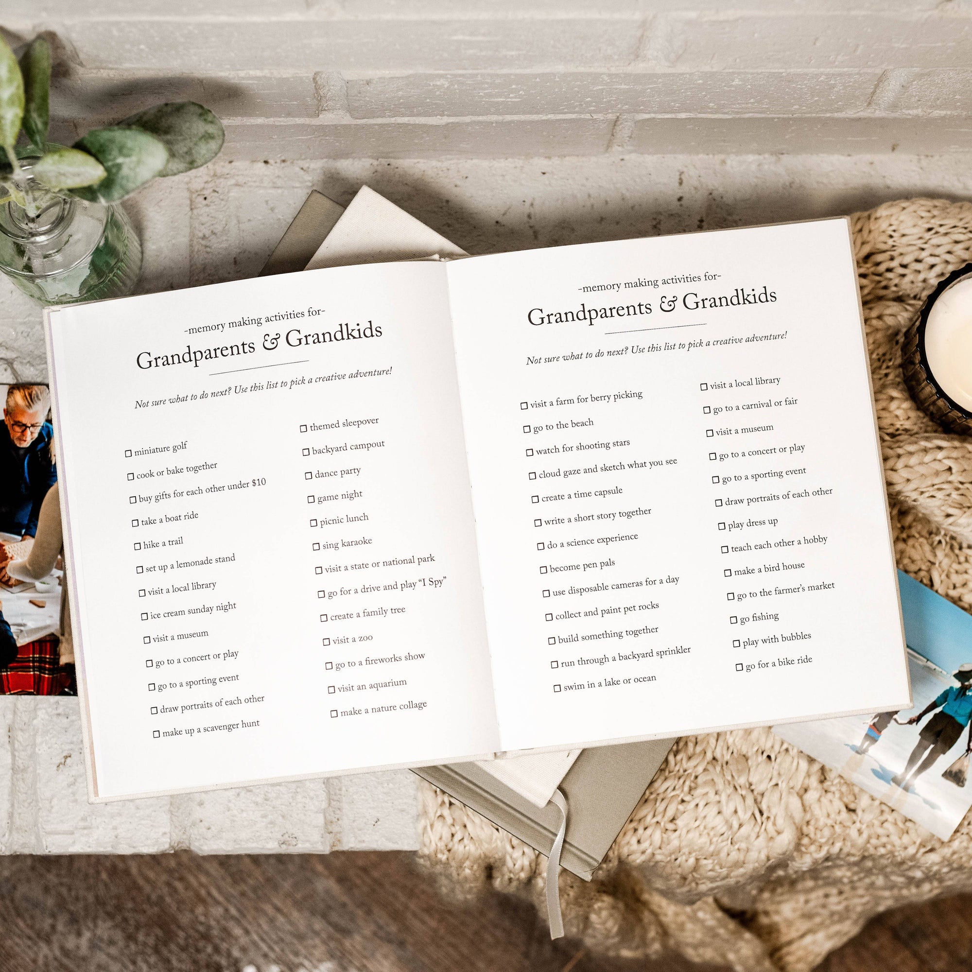 Grandparent Memory Book &amp; Photo Album