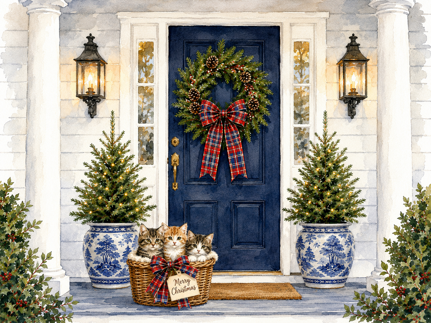 Kitties for Christmas: Single Card