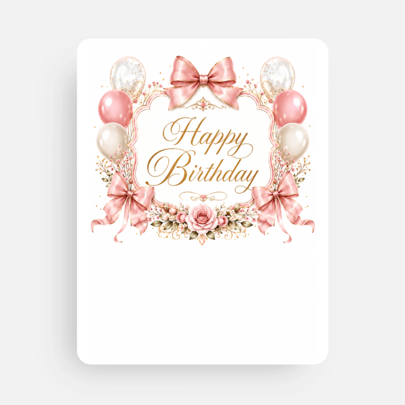 Birthday Celebration Card - Set of 4