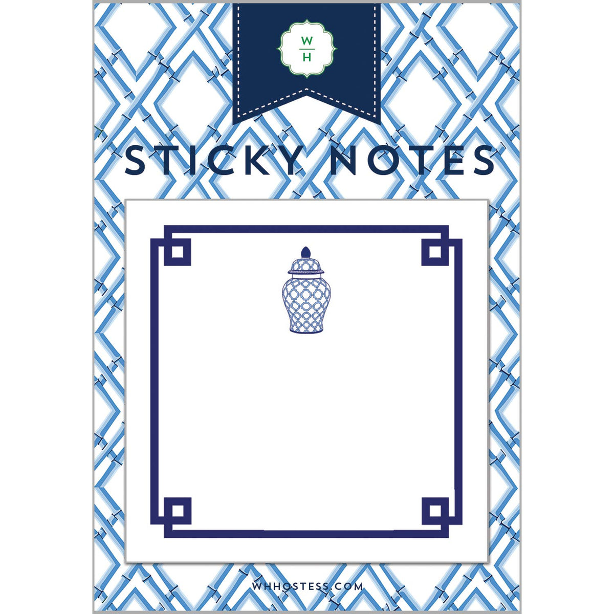 Geometric Ginger Jar Single Sticky Notes