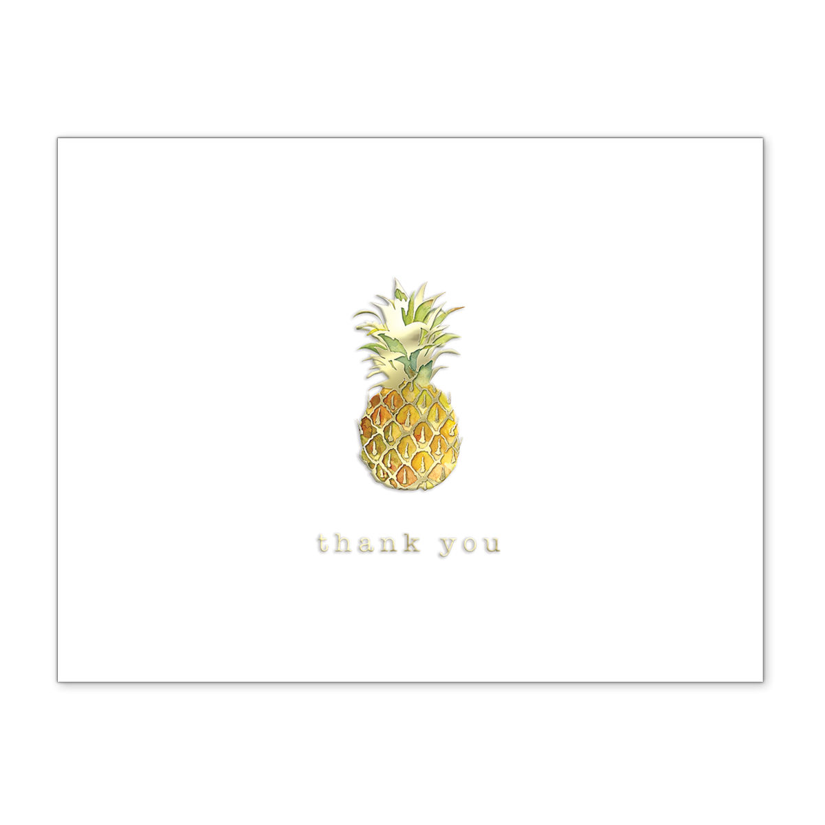 Elegant Boxed Thank You Note Cards Pineapple