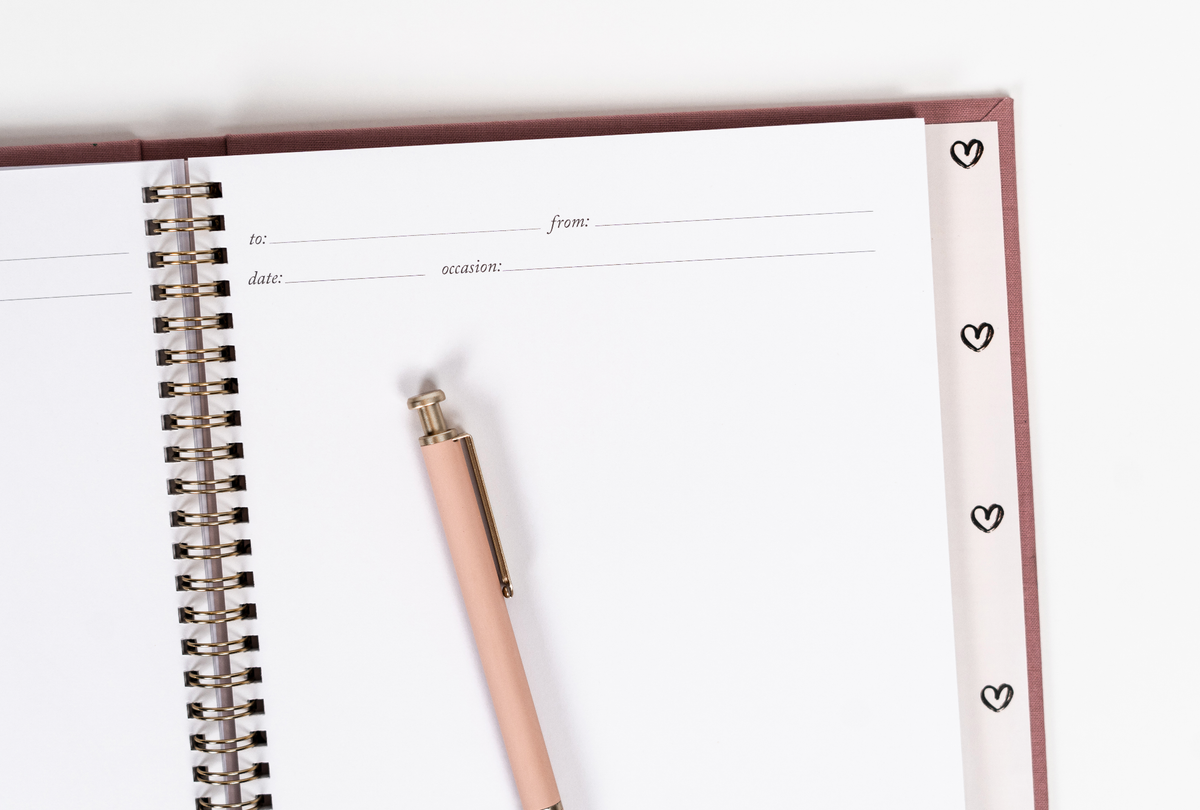Cards Worth Keeping Journal | Birthday Card Organizer Book: Pink