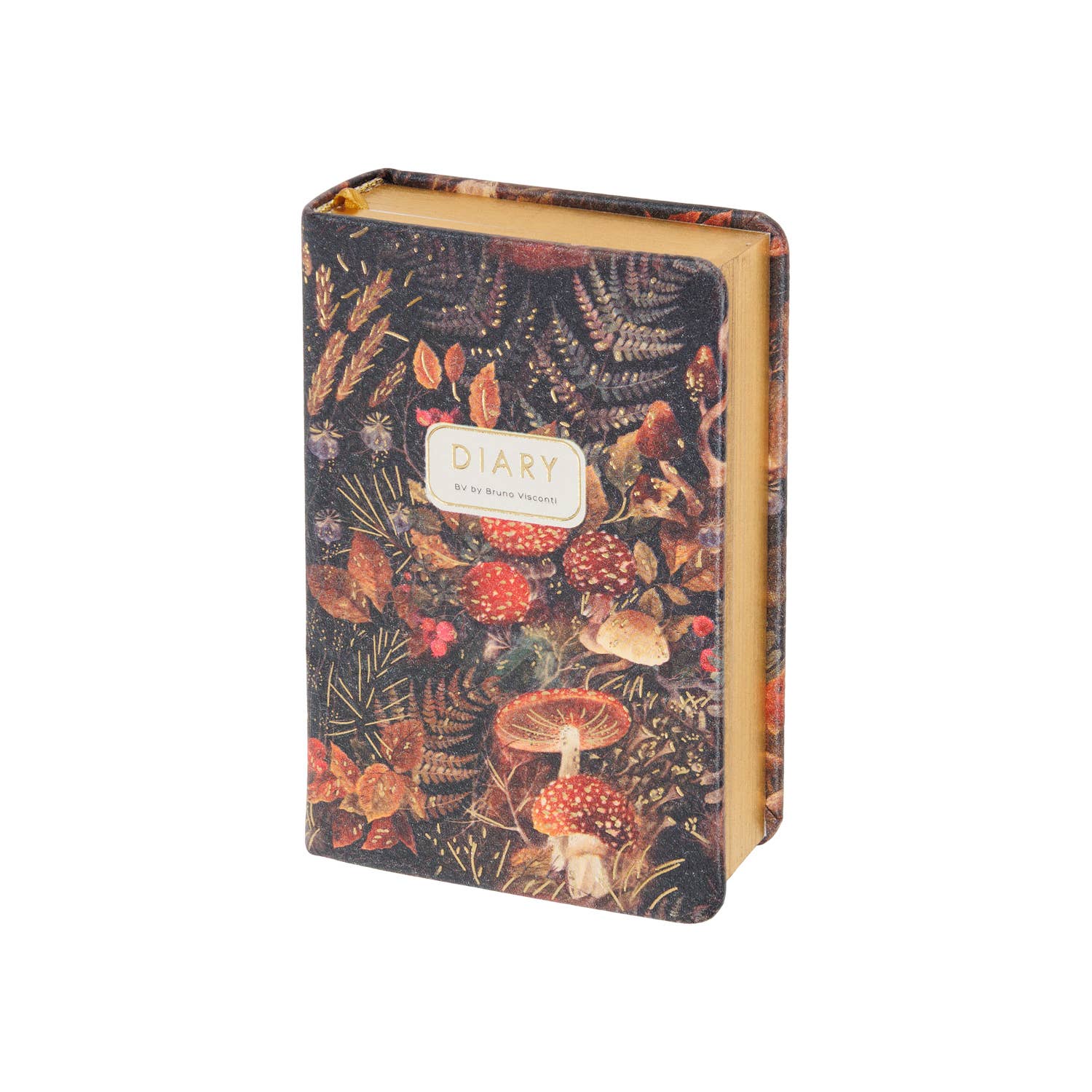 Forest Mushrooms Mini Vegan Leather Pocket Planner