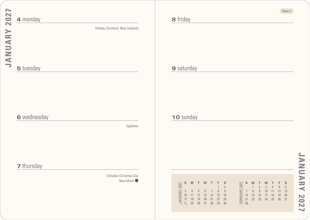 2027 Winnie-the-Pooh Weekly Planner
