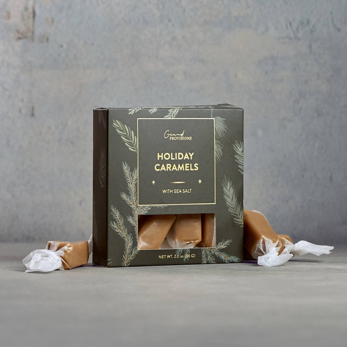 Creamy &amp; Soft Holiday Caramels With Sea Salt (2 oz)