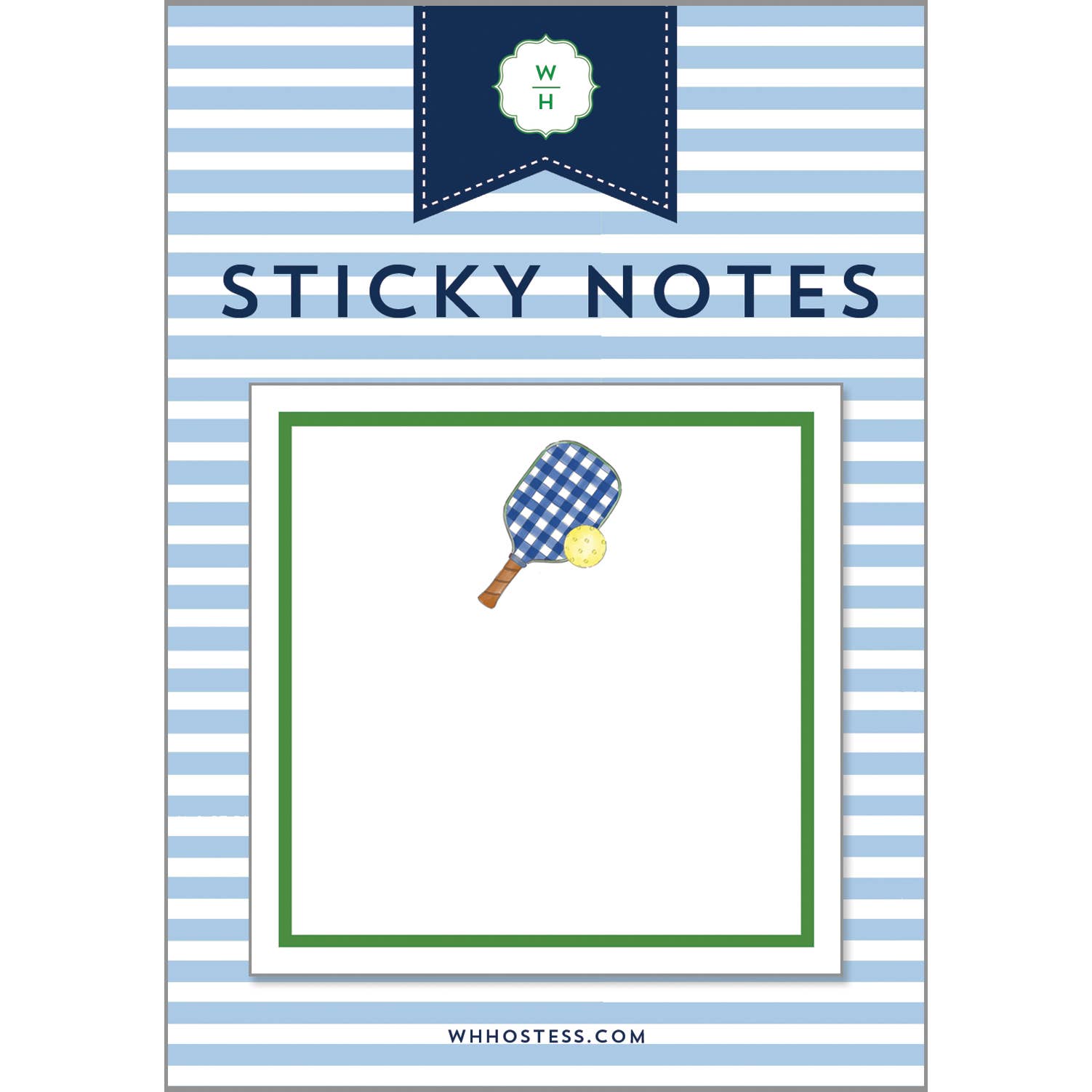 Preppy Pickleball Single Sticky Notes