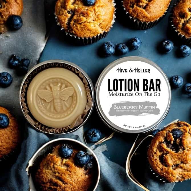 Blueberry Cobbler Solid Lotion Bar